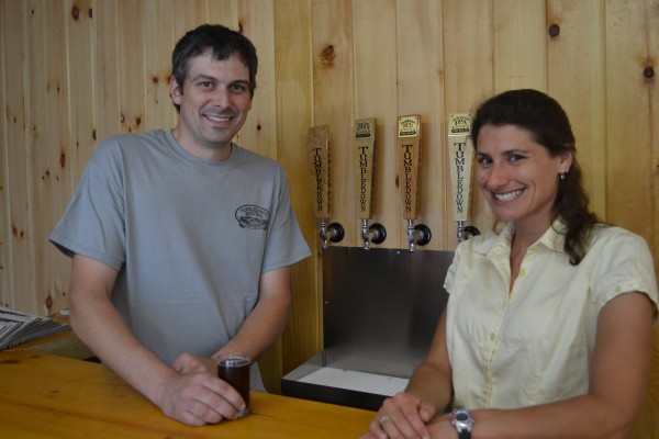 Matthew Swan, owner of Tumbledown Brewery opening on Aug 9 has had plenty of help from family and friends, including wife Meaghan Swan. 
