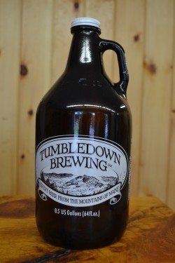 A half gallon growler can be brought back and refilled at Tumbledown Brewery opening Aug. 9 at the Eastside Mall in Farmington.