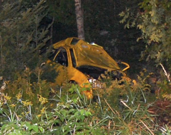 Jonathan Daellenbach, 29, of Reading, Mass., was killed after the 2004 yellow Ford Focus he was driving went off Route 27 near the Basin Road intersection, rolled over and crashed into a rock wall and trees, according to Franklin County Sheriff Scott Nichols.