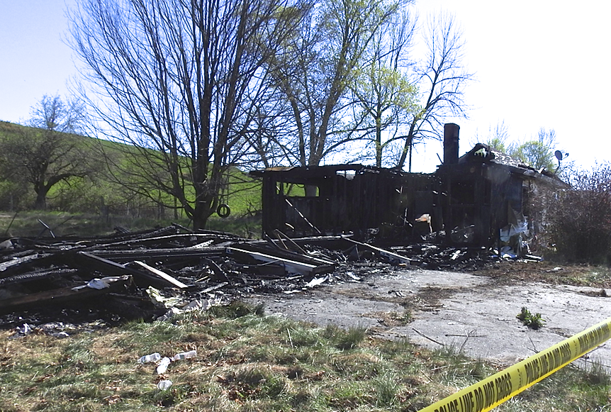The house at 1009 Route 2 East was fully involved when crews arrived. Twenty-eight fire fighters responded to the call.