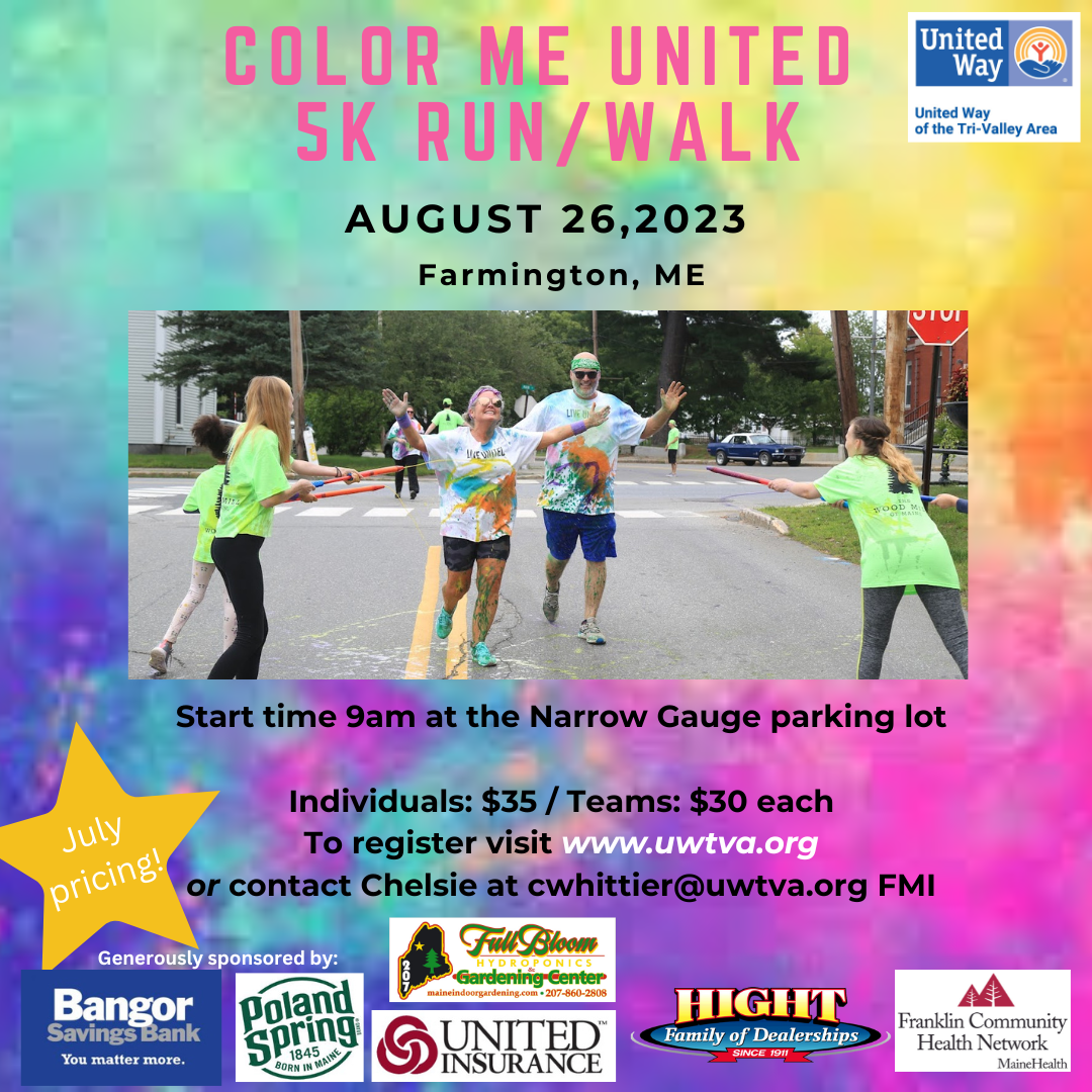 Siódmy doroczny bieg United Ways COLOR ME UNITED 5K Run/Spacer, 26 sierpnia – Daily Bulldog